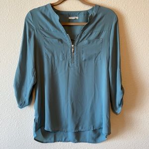Pale Blue Blouse
